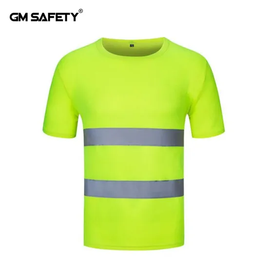 Workwear Reflective Clothing Reflective Polo Shirt with Long Sleeves 100% Cotton
