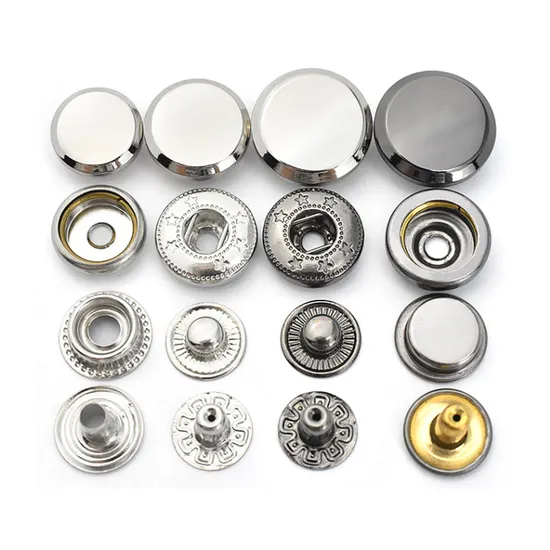 Button Manufacture 25 Years of Experience Accept Customization Metal Snap Button for Leather Clothing Clothes Snap Button