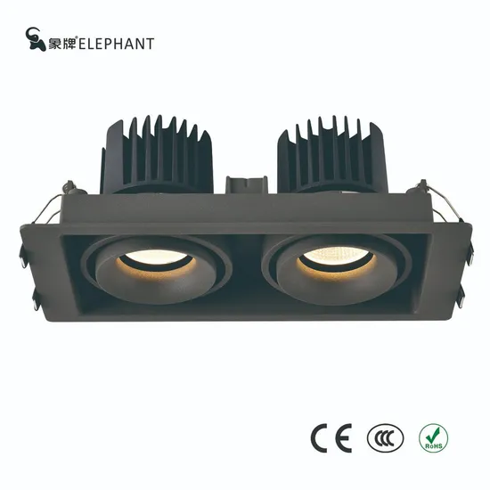 Recessed Downlights Housing Aluminum GU10 Ceiling Downlight Accessories Fixture MR16 Indoor Anti-Glare Square Light Grey, Dark Grey, Champagne LED Downlight