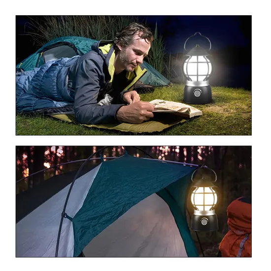 Newest Multi-Function Retro Classic Camping Lantern Energy LED Flame Lamp