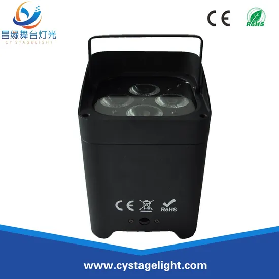 WiFi Control Mini 4X18W RGBWA+UV 6 in 1 Battery Powered LED Square Uplight PAR Light