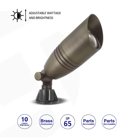 Ltv Integrated Spotlight Brass Antique Bronze MR16 LED Fixture Bullet Light