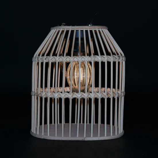 Handmade Solar Lanterns with Rattan Design for Outdoor Use