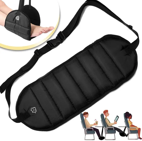 New Products Airplane Portable Travel Footrest Flight Carry-on Feet Hammock Adjustable Height
