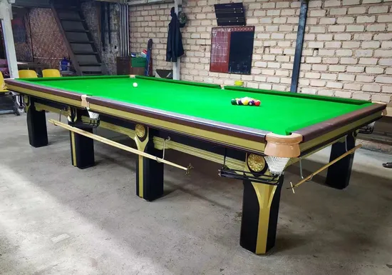 Professional International Tournament Snooker Billiard Table Quality Steel Block Cushion 12 Foot Snooker Table