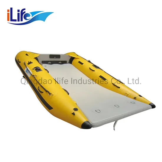 Ilife New Model/China Factory OEM/Aluminum Catamaran Racing Inflatable Fishing Boat for Sale