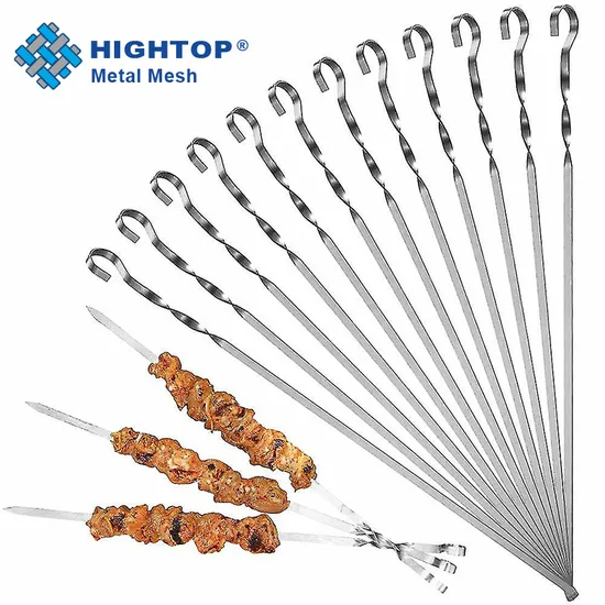 Brazilian Style 20.5′′ Long Large Stainless Steel Shish Kebab BBQ Skewers Fork