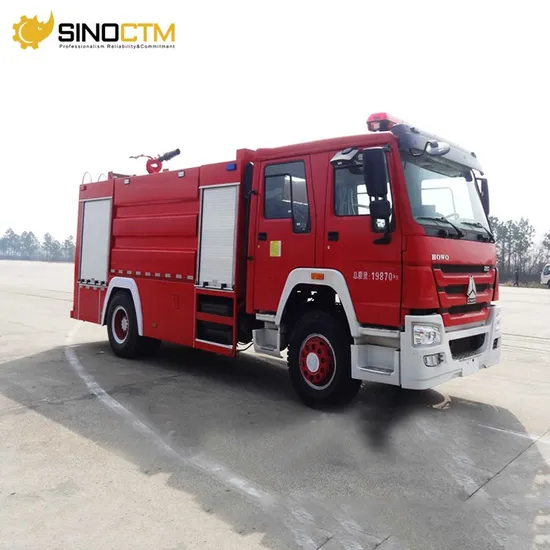 Water Tank Fire Engine Truck HOWO Fire Fighting HOWO Water Foam Tank Fire Truck for Sale