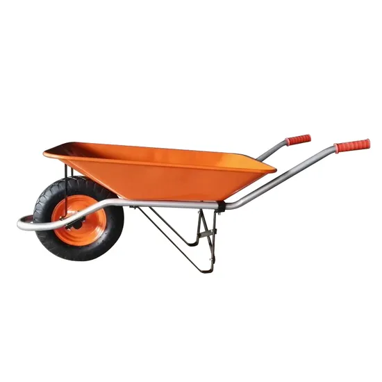 Decorative Garden Wheelbarrow with Metal Tray and Wheels