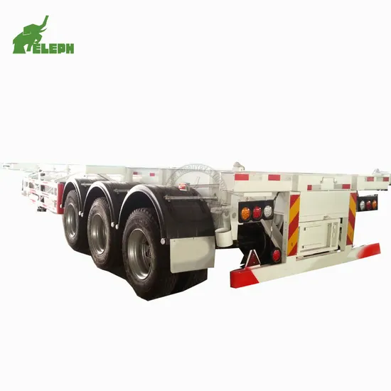Chassis Trailer Eleph 3 Axles 40FT Container Skeleton Semi Trailer Chassis for Sale