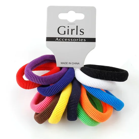 Colorful Fabric Elastic Hair Band Accessory for Girls