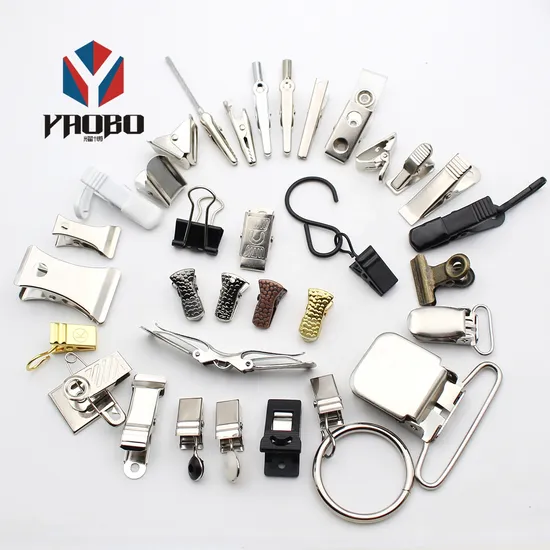 Colored Metal Hook Function Pattern Clips with Boot
