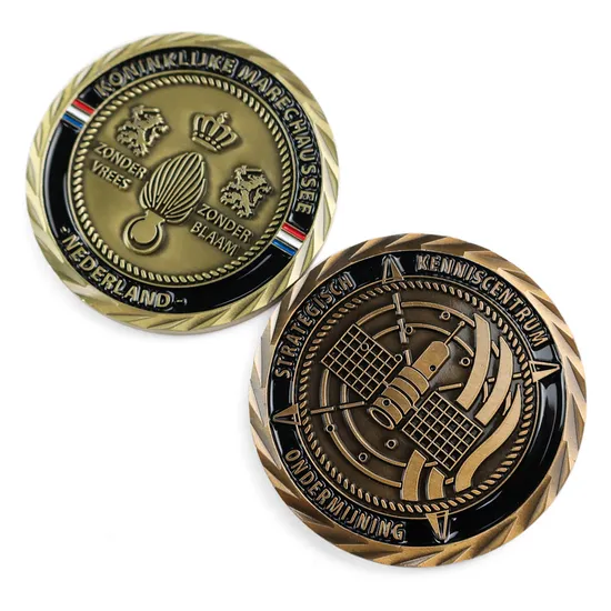 Factory Custom Metal Challenge Coin 3D Antique Brass Copper Challenge Coin
