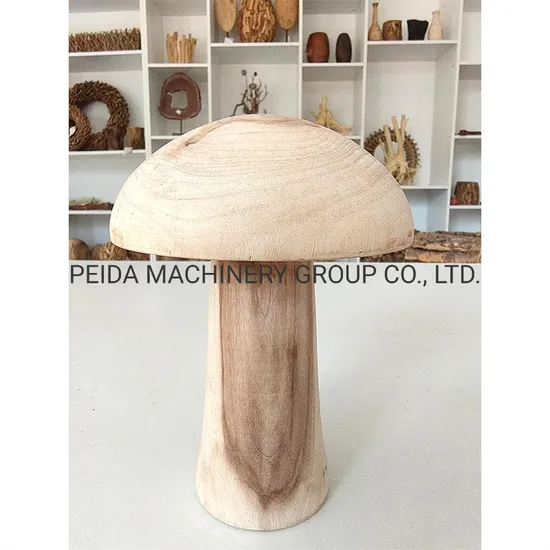 100%Natural Unfinished Various Sizes Mushrooms Wooden Mushroom Craft for Art Craft