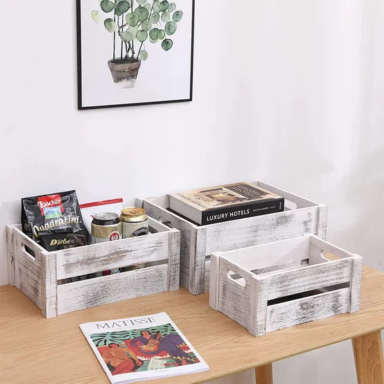Paulownia/Pine Wood/Wooden Boxes/Crates for Wine/Beer/Book Storage/Packing