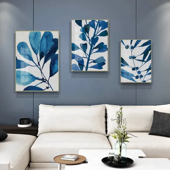 Best Selling Classic Modern Leaf Leaves Artistic Home Decor Wall Art Painting Fashion Beautiful Simple Luxury