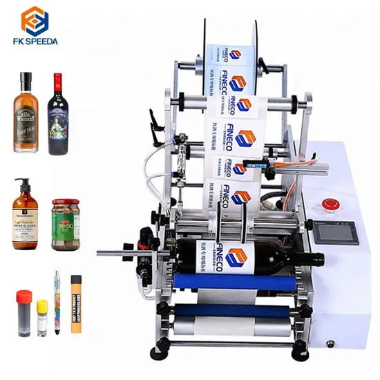 Portable Label Sticker Machine Round Label Pasting Machine Plastic Bottle Manual Labeling Machine