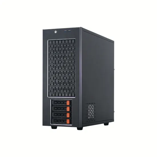 Tower 4 Disk Aluminum Panel Server Multi-Expansion Support Eatx Motherboard Storage Enclosure