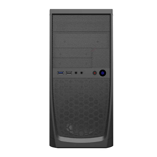 Computer Case Matx, Desktop Tower, with Mesh Front Panel