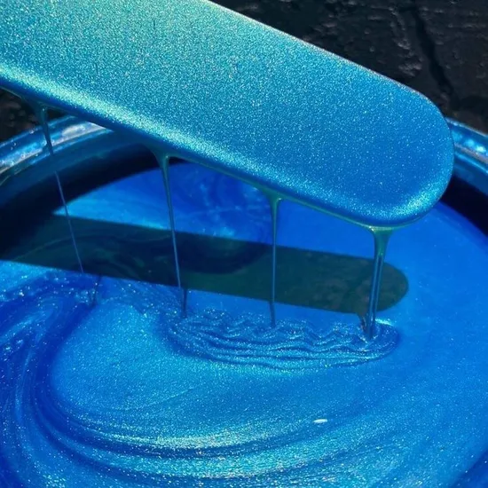 Good Hiding Power Excellent Metallic Effect Silver Pearl Paint Basecoat Scarlet Colour