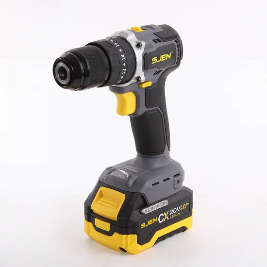 20V Cordless Brushless Dual Speed Screwdriver Electric Impact Drill