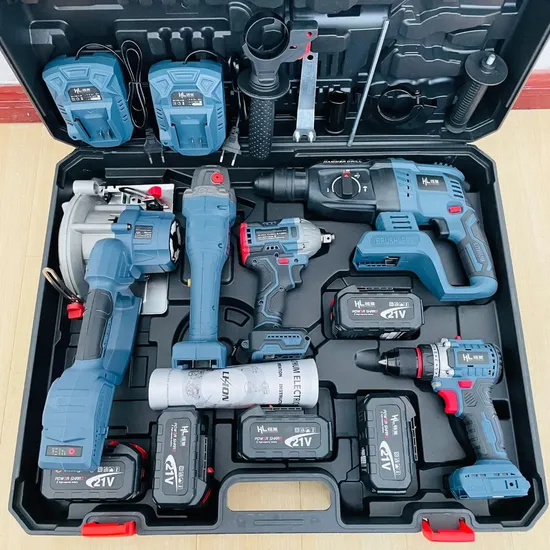 Power Tools 5 Kits Tool Set 20V Battery DIY Volt Cordless Drills
