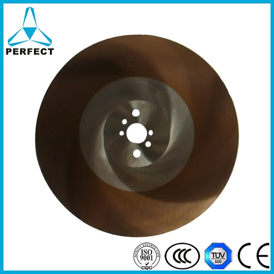 Ticn Coating Stainless Steel Pipe Cutting M42 Circular Cold Saw Blade