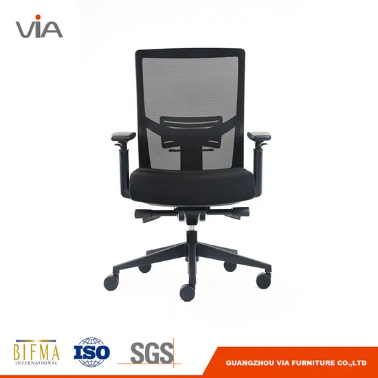 Via Modern Office Furniture Conference Chair Middle Back Height Adjustable Ergonomic Office Computer Chair