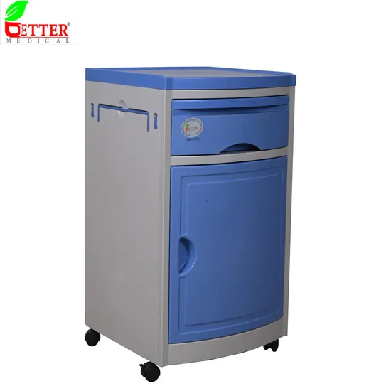 Medical Products Hospital ABS Plastic Bedside Locker on Castors