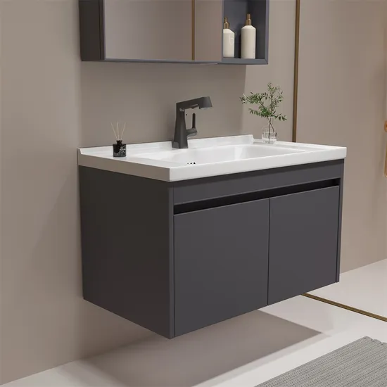 Popular Hotel Home Sanitary Ware Luxury Cabinets Bathroom Vanity with Mirror Cabinet