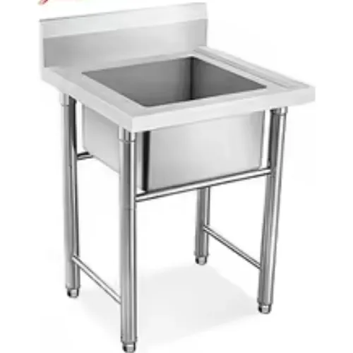 Daosheng Customized Catering Kitchen Free Standing Sink Single Double Bowl Stainless Steel Basin Sink Work Bench