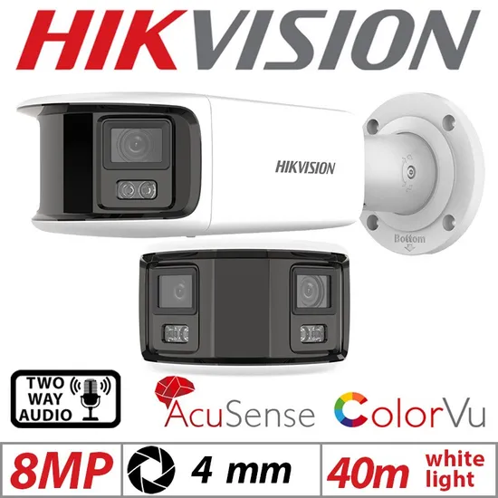 Hikvision Ds-2CD2t87g2p-Lsu/SL 8 MP 4K Deep-Learning Panoramic Colorvu Fixed Bullet Network Camera