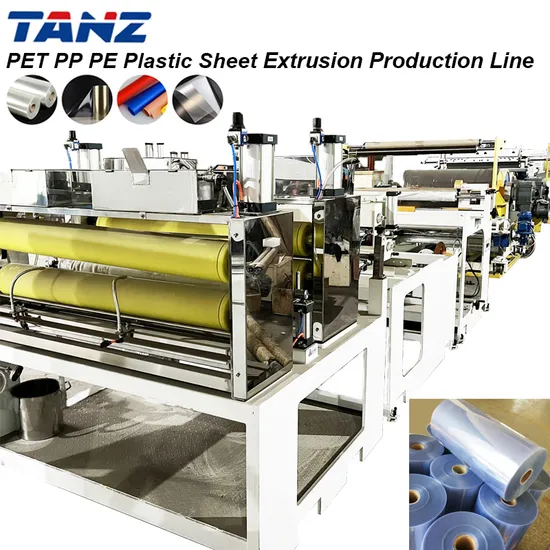 Tanz-30 800mm Pet Pellet PVC Sheet Manufacturing Line
