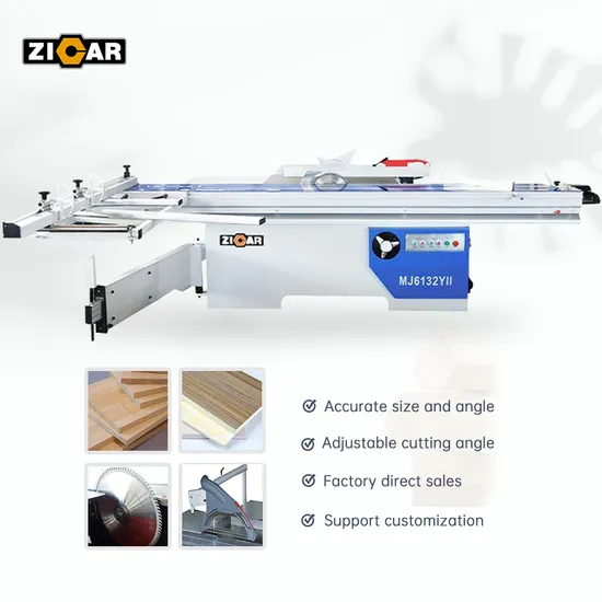 ZICAR high precision 1600/2800/3200mm 45-90 degree melamine mdf plywood wood cutting machine sliding table panel saw for cnc woodworking furniture cabinet