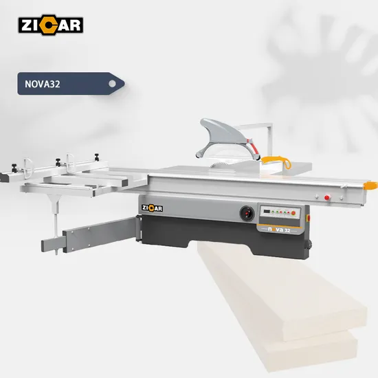 ZICAR horizontal cutting plywood sliding table panel saw machine for wood MDF