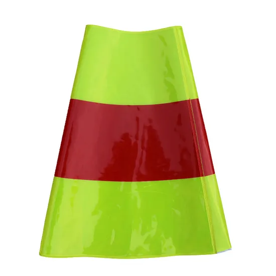 Printed PVC Reflective Traffic Cone Sleeve for Safety