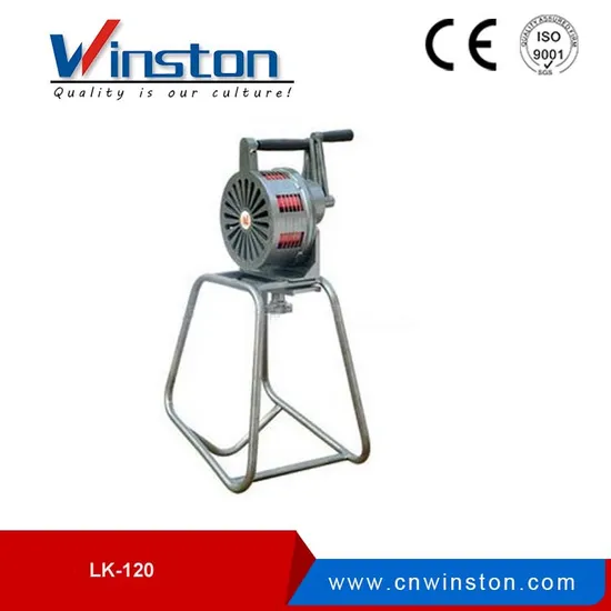 Manual Operation Siren Wslk-120 Hand Alarm Crank Siren with Stand, Civil Defence Siren