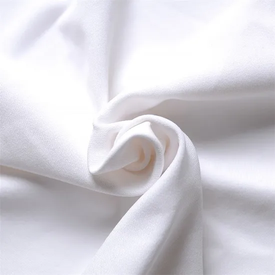 New Style White High Stretch Sportswear Nylon Spandex Jersey Fabric for Garment Clothing