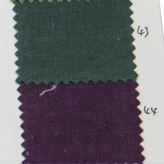 Fashion Stock Textile 100 Ramie New Design Dyed Fabric for Garment