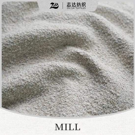 Zhida Milano Color Blended Boucle Curly Upholstery Sofa Covering Fabric