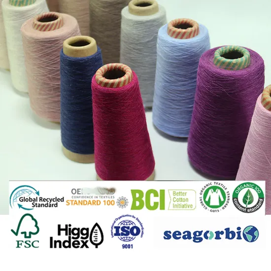 Card and Combed Siro 100% Cotton Yarn for Weaving and Knitting (5s to 40s/raw white and colored) (Certificate: Oeko-tex100/GRS/BCI/GOTS/obp/FSC)
