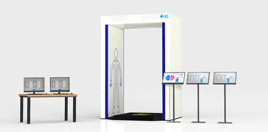 Advanced Millimeter Wave Human Body Security Scanner-Wide Version