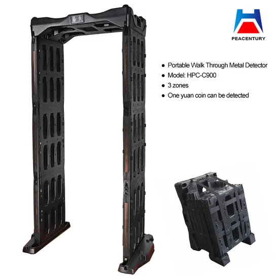 High Quality Convenient Portable Walk Through Metal Detector in China Factory