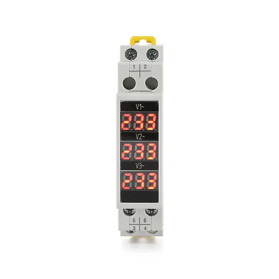 DIN Rail 3 Phase Voltage Meter LED Digital AC Mini Modular Indicator