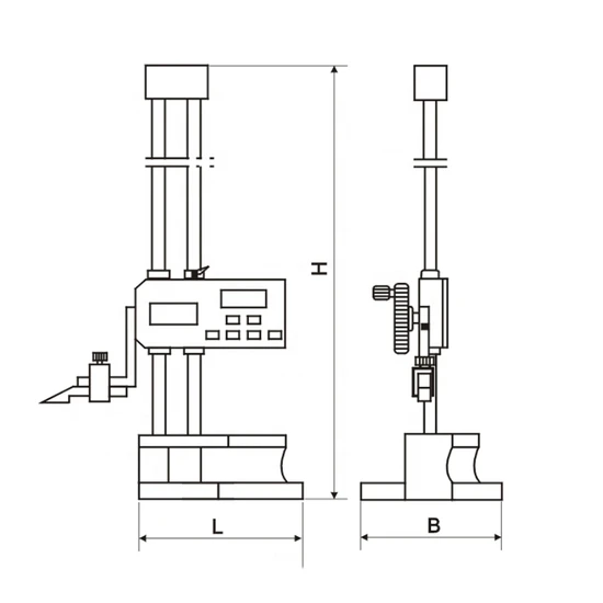 Two Beam Stainless Steel Digital Height Gauge