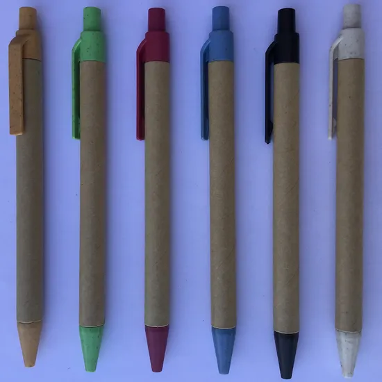 Biodegradable Paper and Straw Ballpoint