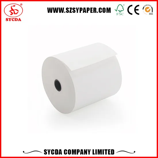 Hot Sale 55g 80mm*80mm ATM Fax Printing PDQ Thermal Paper Roll