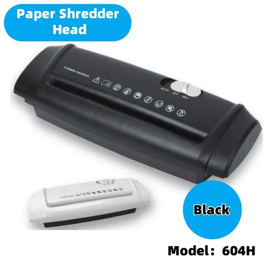 6 Sheets Shred Capacity A4 Office Home Use Paper Shredder Head