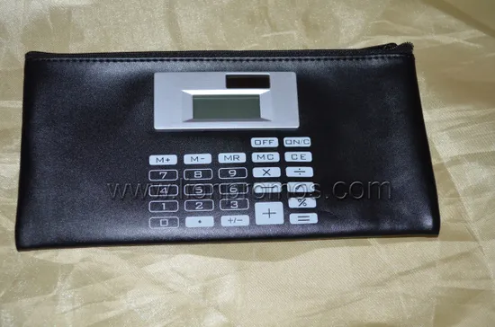 Bank Promotional Gift PU Purse Wallet Calculator