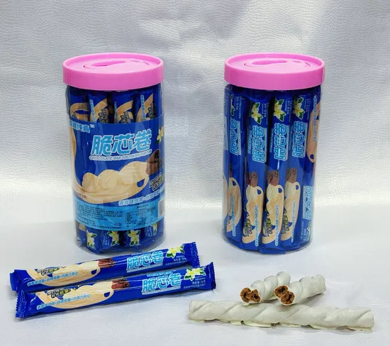 Coated Chocolate Twist Type Fiber Wheat Bar (vanilla flavor)